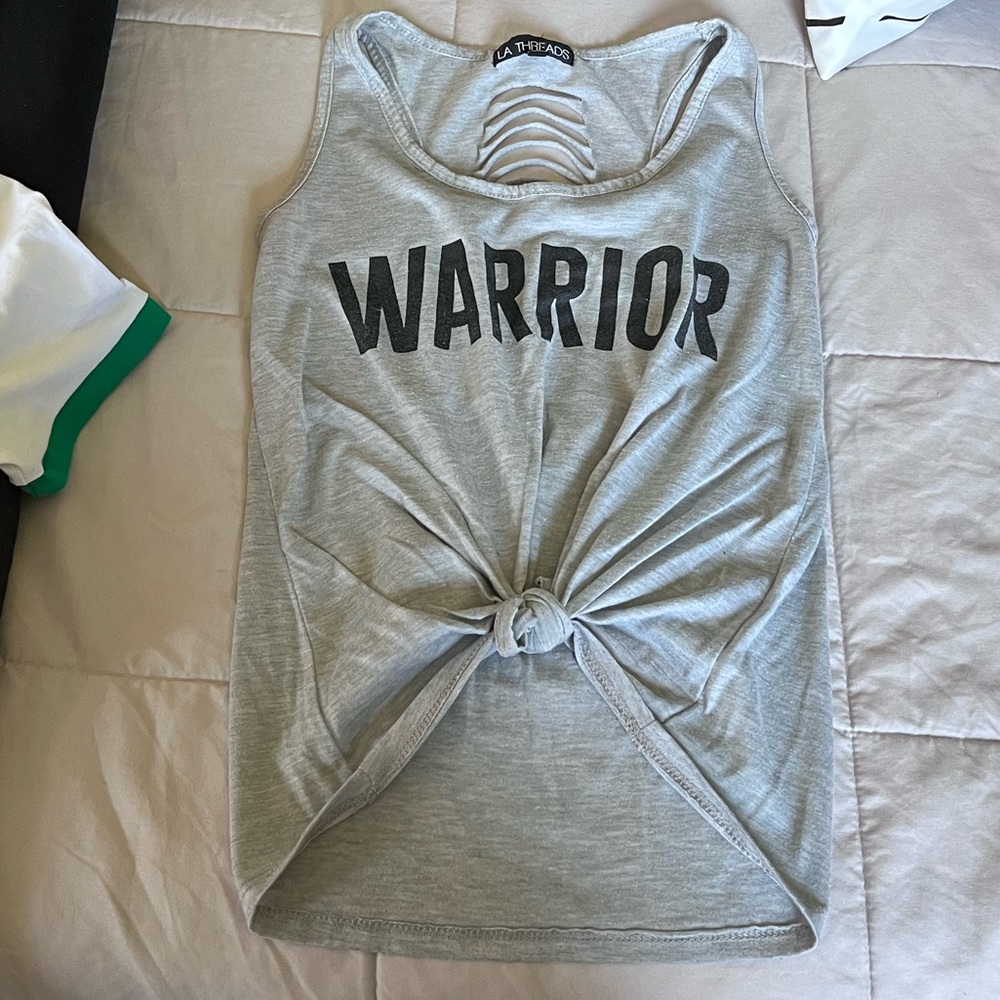 Cutout cropped muscle tank